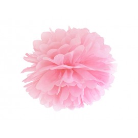 Pompon bibułowy różowy 35cm