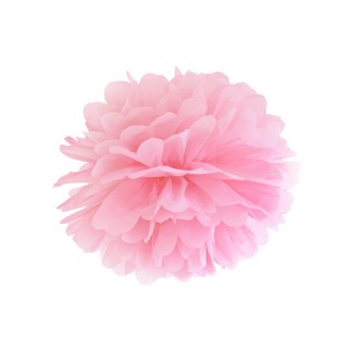 Pompon bibułowy różowy 35cm