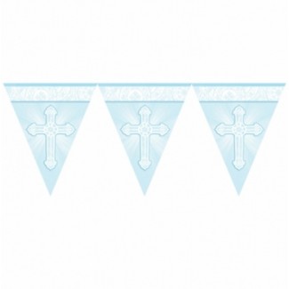 Girlanda flagi Krzyże niebieska